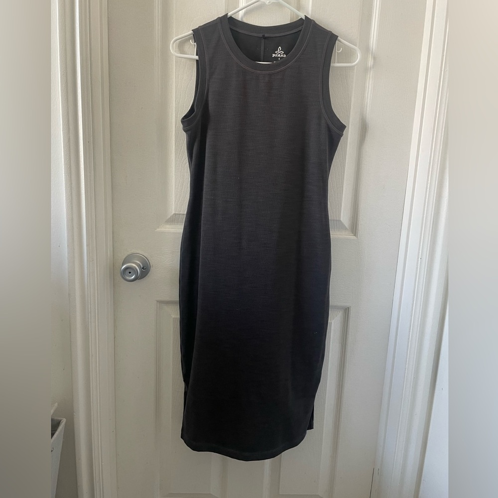 PrAna ribbed midi bodycon dress